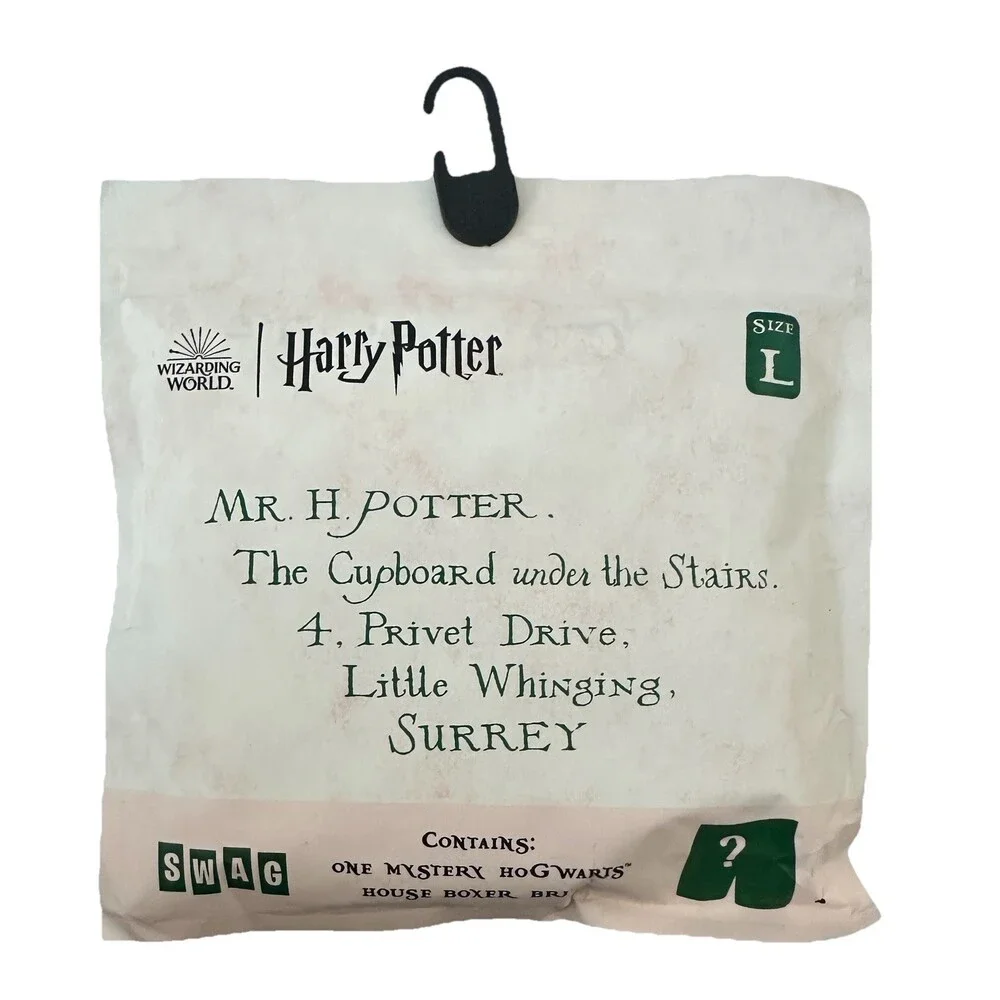 Swag Men's Harry Potter Mystery Hogwarts‎ Boxer Briefs Underwear -Size L *READ*